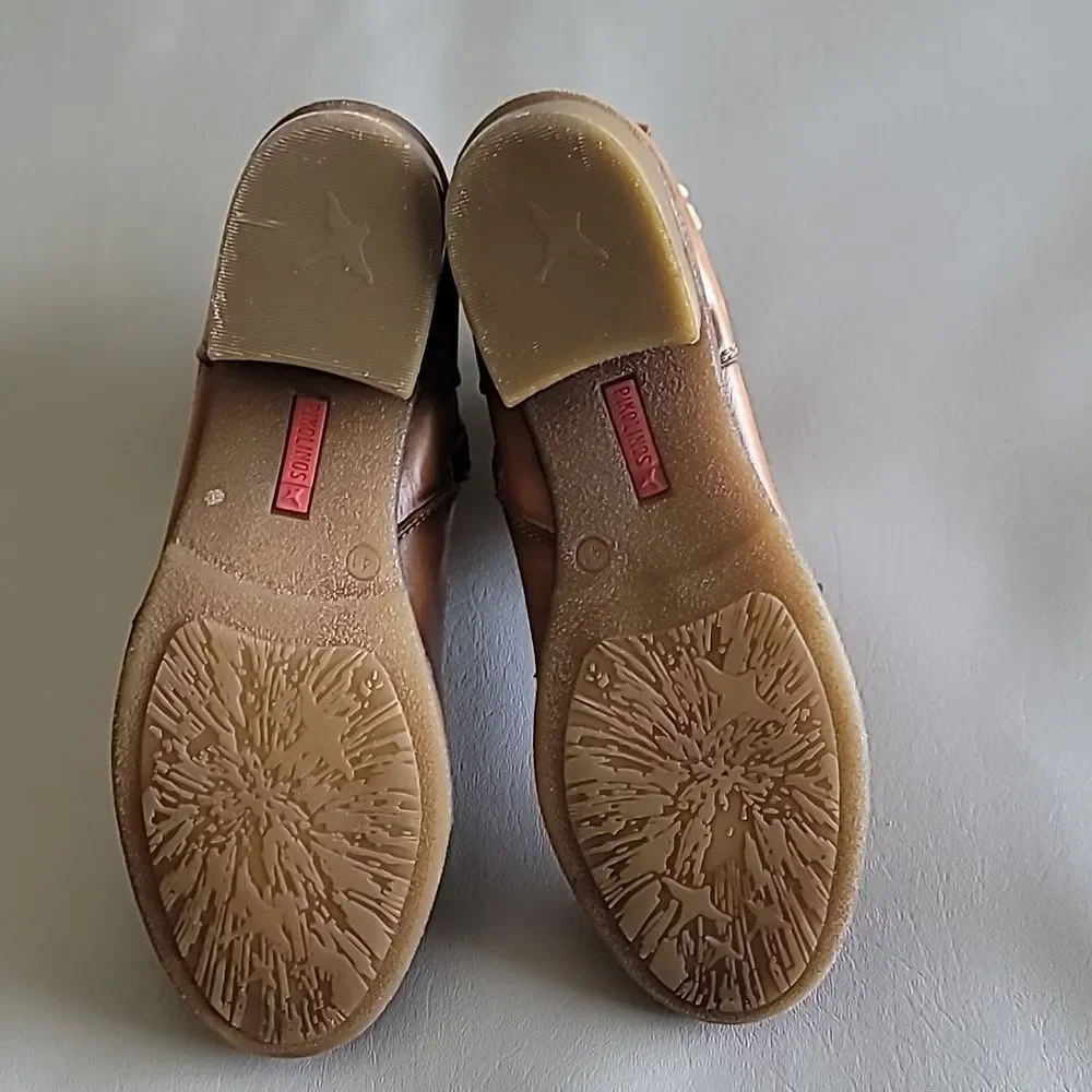 Pikolinos Zaragoza Tassel Brandy Cognac Booties Size 41